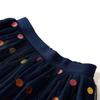 Navy Blue Polka Dot Tulle Skirt for Children 92/104/116/128/140