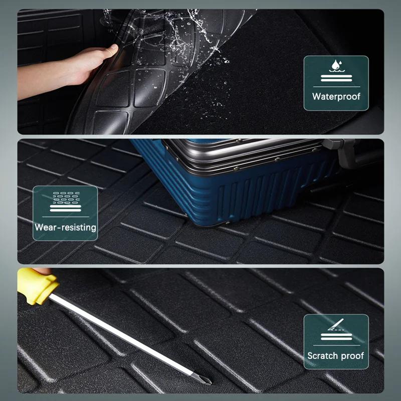 For Geely Boyue Emgrand X7 Sport Proton X70 Atlas 2017~2023 Car Trunk Mat Boot Cargo Liner Tray Rear Trunk Luggage Floor Carpet