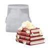 Candle Project Flower Book Form with Flexible Body Shape, Page Line Texture, Raised Flower Detail and Decorative Handcraft Display Use