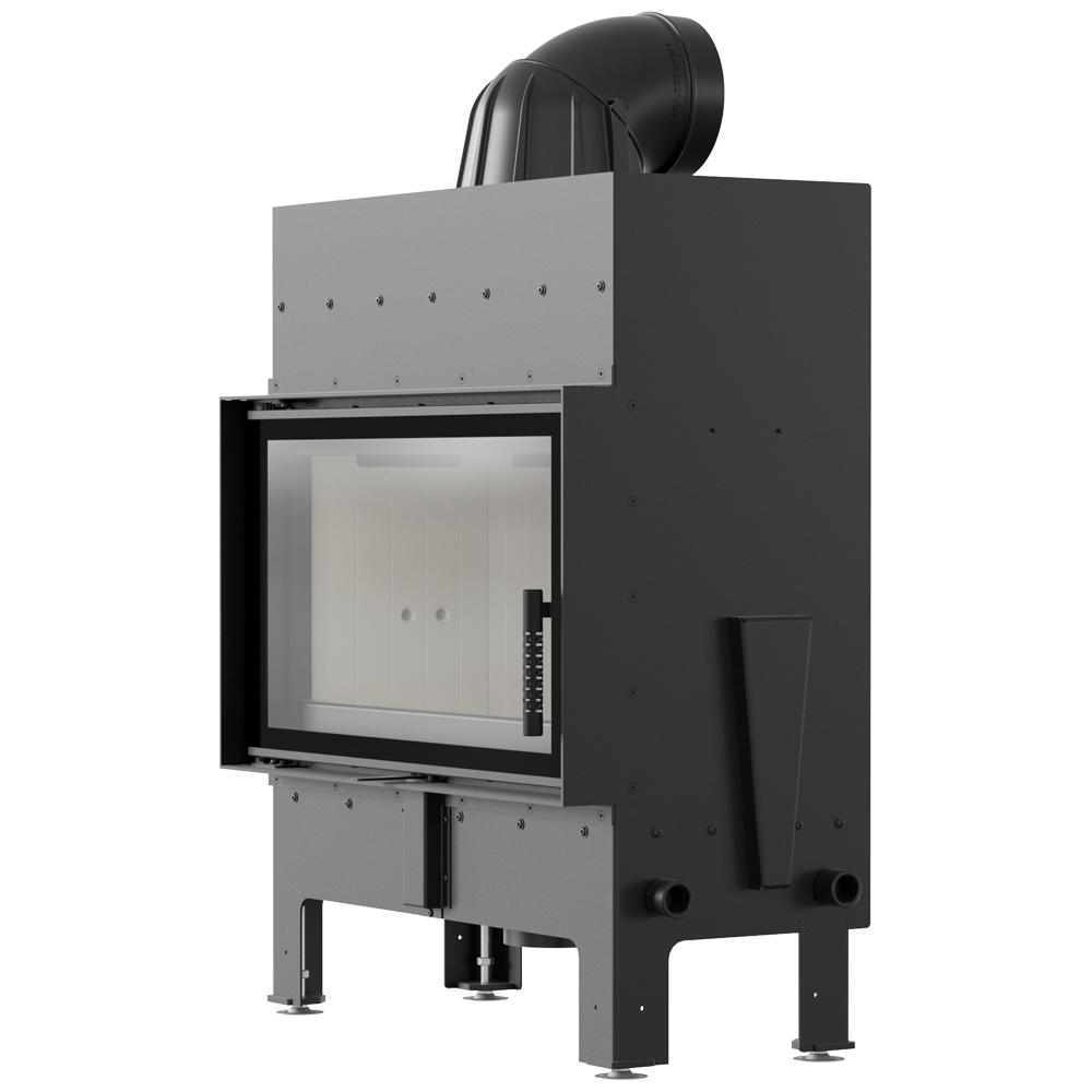 Fireplace Insert Fireplace KRATKI FLOKI M 10 kW Grille Pipe Mounting Kit