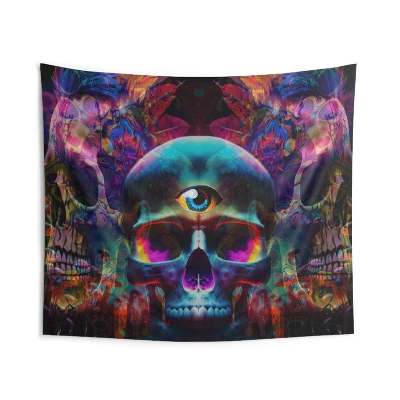 

skeleton tapestry 75x100 чорний