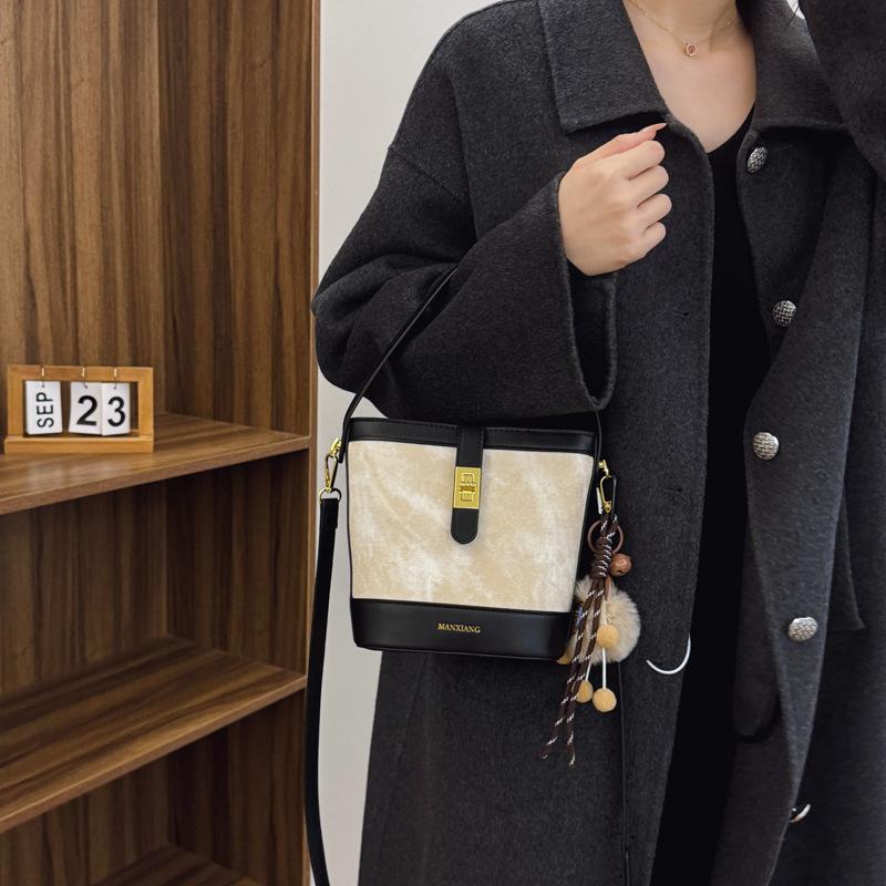 Bags Women's Handbags Niche Design 2025 Fashion Bucket Bags Leopard Print Series Portable Shoulder