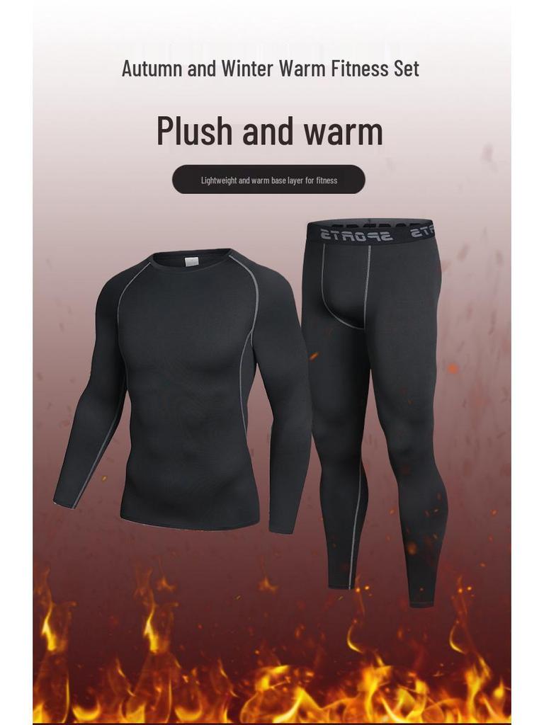 Winter Velvet Thickened Base Layer Fitness Top - Quick Dry Long Sleeve for Running & Exercise