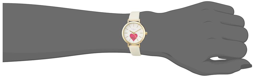 Watch Analog Shake Gold Leather Strap [Fieldwork] KDS012-1 Women's Off-White