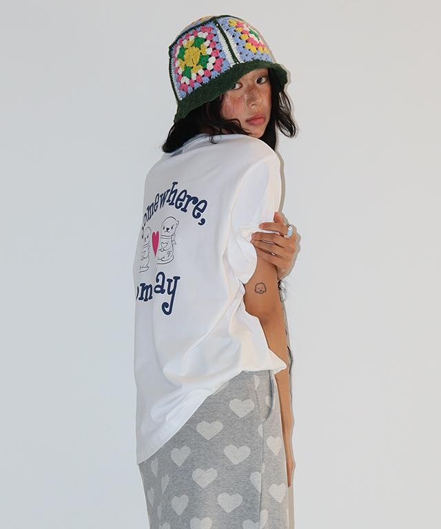 RONRON [Rrxvv] Crochet Handmade Bucket Hat Green