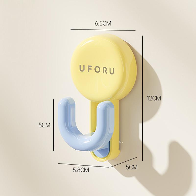 

Waterproof Suction Cup Hooks Reusable Heavy Duty Vacuum Suction Towel Hook Strong Load-Bearing Capacity Abs Bath Robe Hook