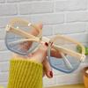 Fashion Women's Gradient Oversized Sunglasses Large UV400 Ocean Lens Goggle Shades Unisex Luxury Design Outdoor Eyewear Sun Glasses