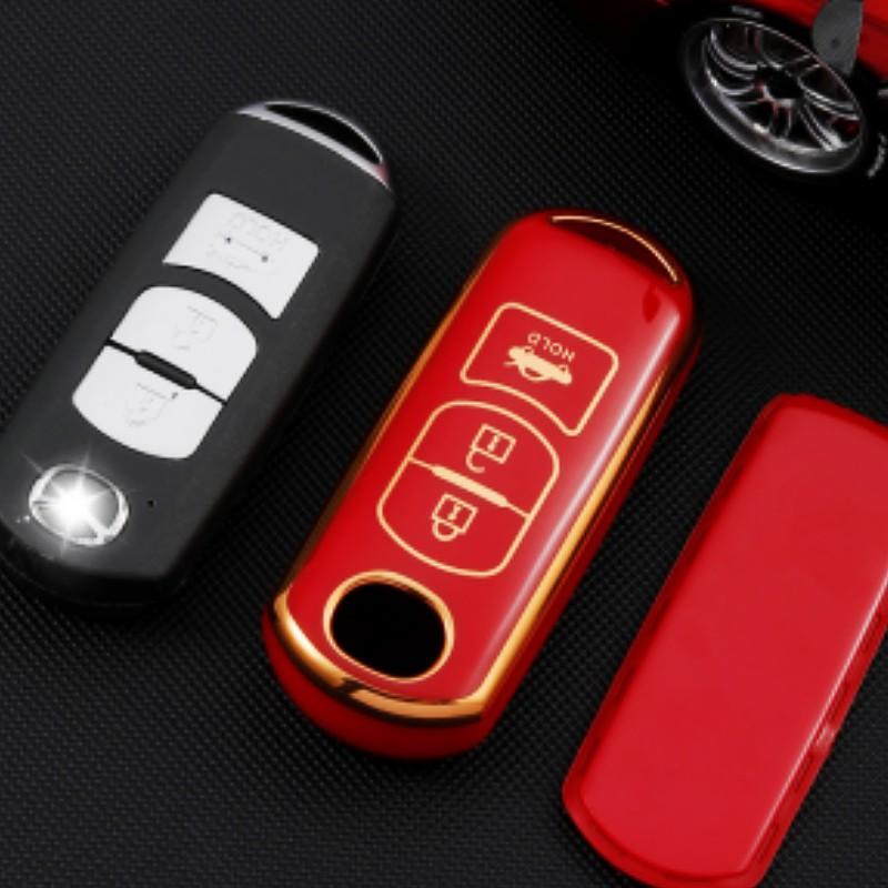 234 Buttons TPU Car Key Cover Key Case for Mazda 2 3 6 Axela Atenza CX-5 CX5 CX-3 CX-7 CX8 CX-9 2016 2017 2018 Auto Bag
