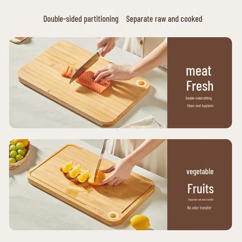 Weimuke Multi-functional Double-Sided Bamboo Cutting Board