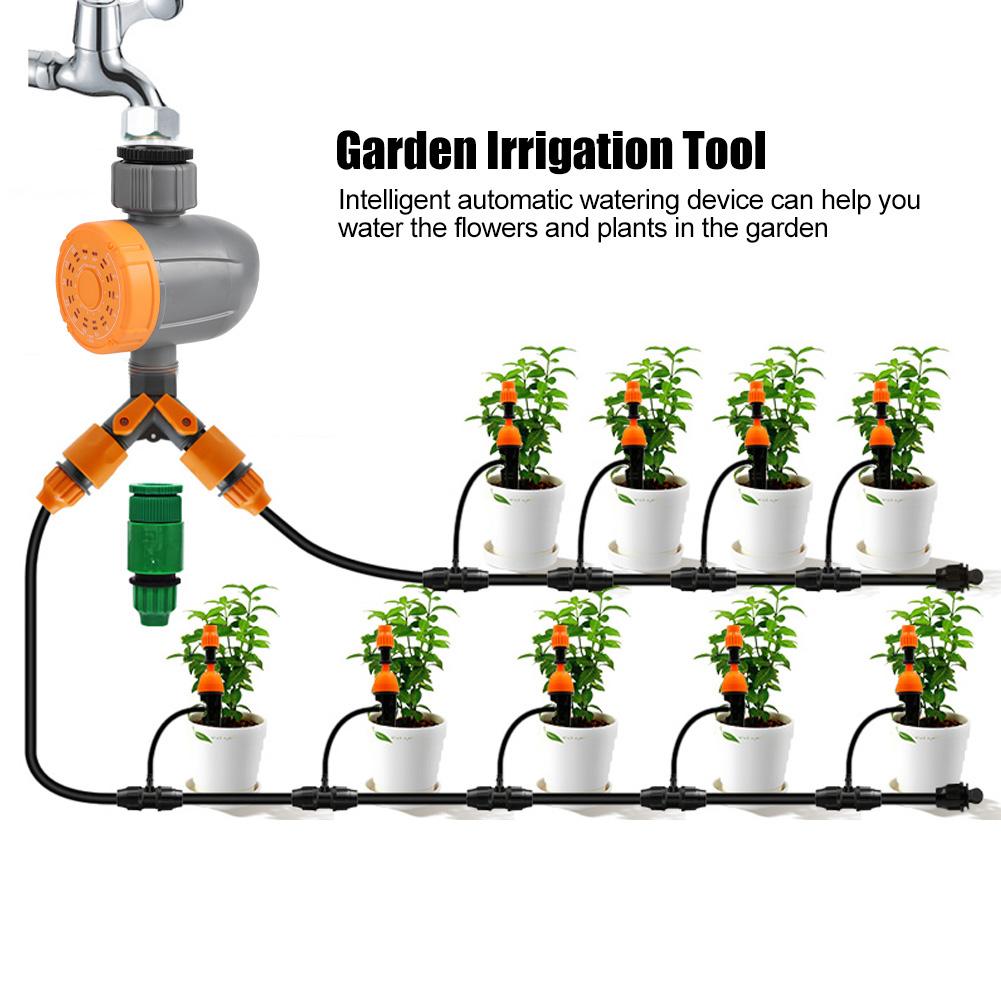 Garden Irrigation System Electronic Automatic Watering Controller Water Timer Thread G3/4in