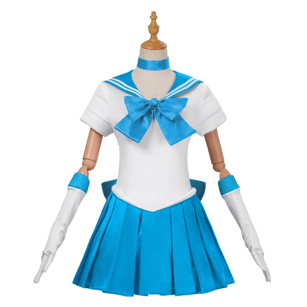 

Anime Usagi Tsukino Cosplay Costume Beauty Girl Coswear Water Ice Moon 4th Generation Sailor Suit Moon Rabbit Halloween Cosplay XL 55-60kg синій