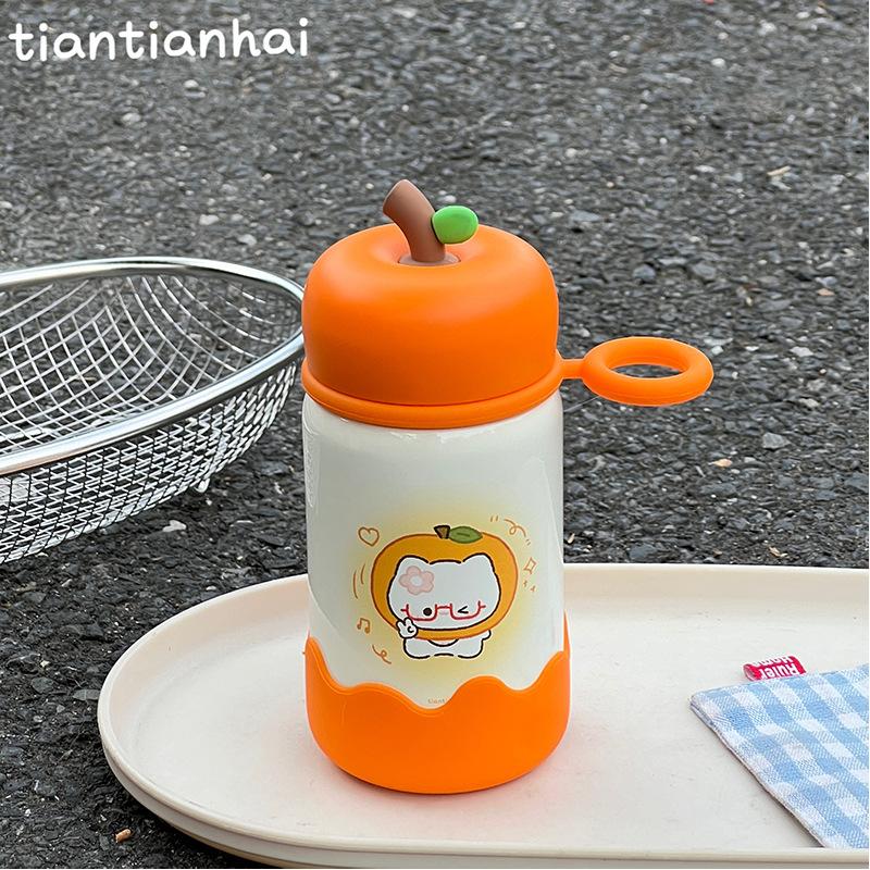High-quality cute, small and high-value pocket thermos cup, summer campus portable non-collision niche water cup