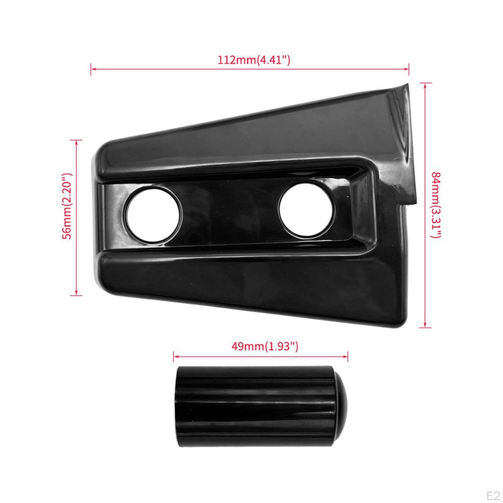 8Pcs Engine Hood Hinge Cover Sturdy Decoration Replaces for JK 2007-2017 Easily Install Stylish