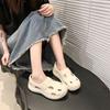 Sandals women's thick-soled soft-soled comfortable and breathable summer new one-pedal beach shoes casual quick-drying hole shoes