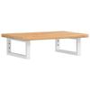 VidaXL Wall-mounted Vanity Shelf Steel and Solid Oak Wood, Floating Vanity Shelf, Vanity Shelf To Place 3302340