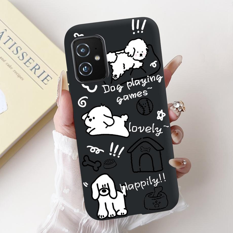 Per Custodia ASUS ZENFONE 8 ZS590KS Astronauta Drago Animali Cartoni Animati Stile Cool Silicone Morbido Copertura Nera per Telefono Per ASUS ZS590KS Borsa