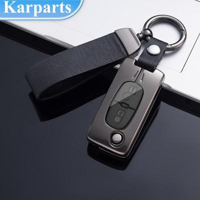 Metal Zinc Car Remote Key Case Cover Shell For Peugeot 107 207 307 308 407 607 3008 5008 Accessories