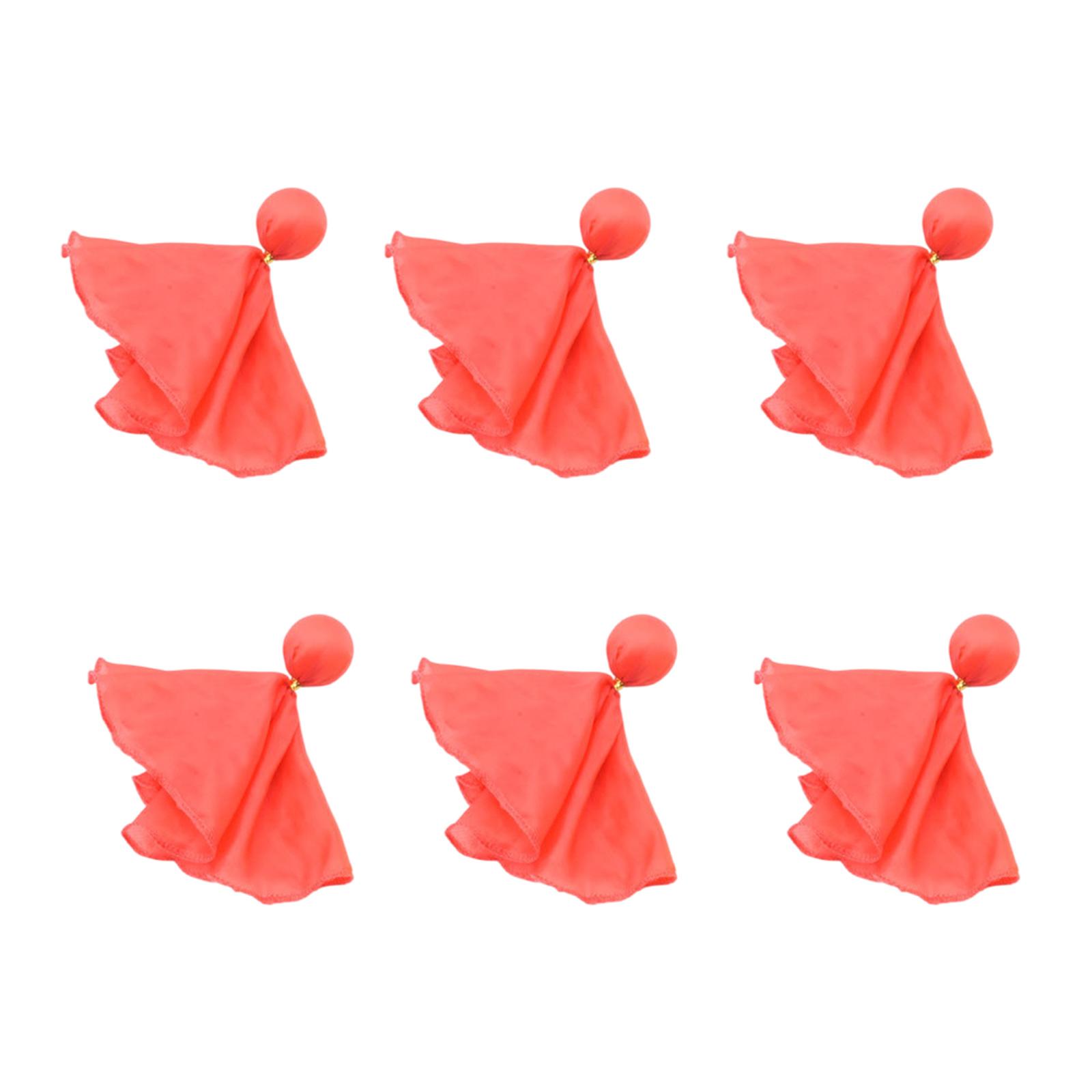 

6pcs Referee Gear Penalty Flags for Soccer Ref Umpire Coaches Referee Flag Challenge Flag Party Accessories Tossing Flag червоний