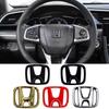 1Pcs Car Steering Wheel Decoration Sticker Badge Auto Styling For Civci CRV Accord Mugen Prelude FIT City CRZ CRX Jazz