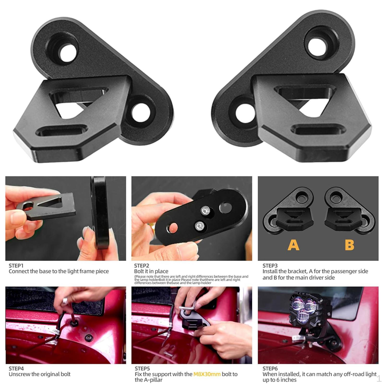 

Кронштейн для противотуманных фар, крепление на петли лобового стекла, алюминиевый сплав, светодиодные фонари для автомобилей