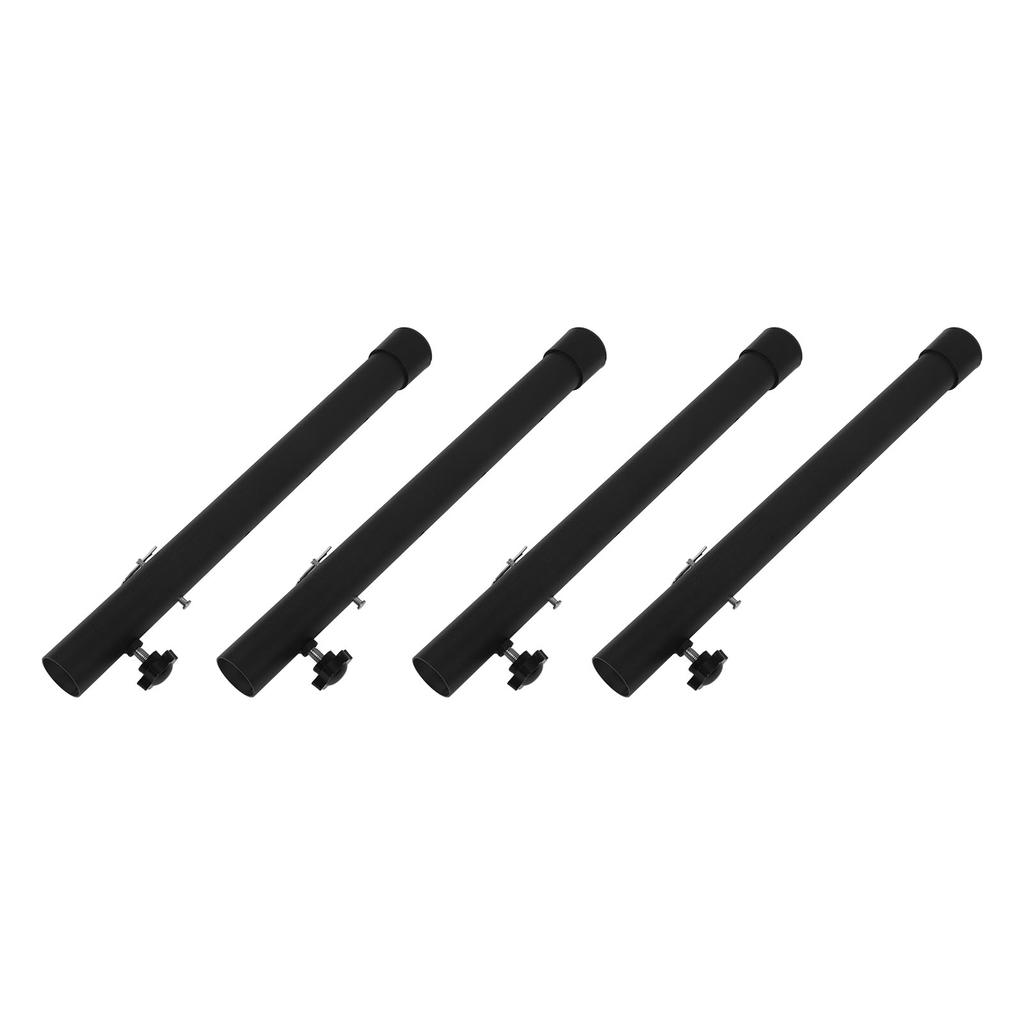 4pcs Table Leg Extenders 44cm Steel Table Leg Risers for Folding Tables Straight Bent Leg