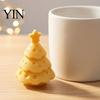 3D Printed Holiday Decor Cheese Christmas Tree Ornament, Creative Figurine with Small Gift for Her Star Topper, Cute Xmas Desktop Ornaments