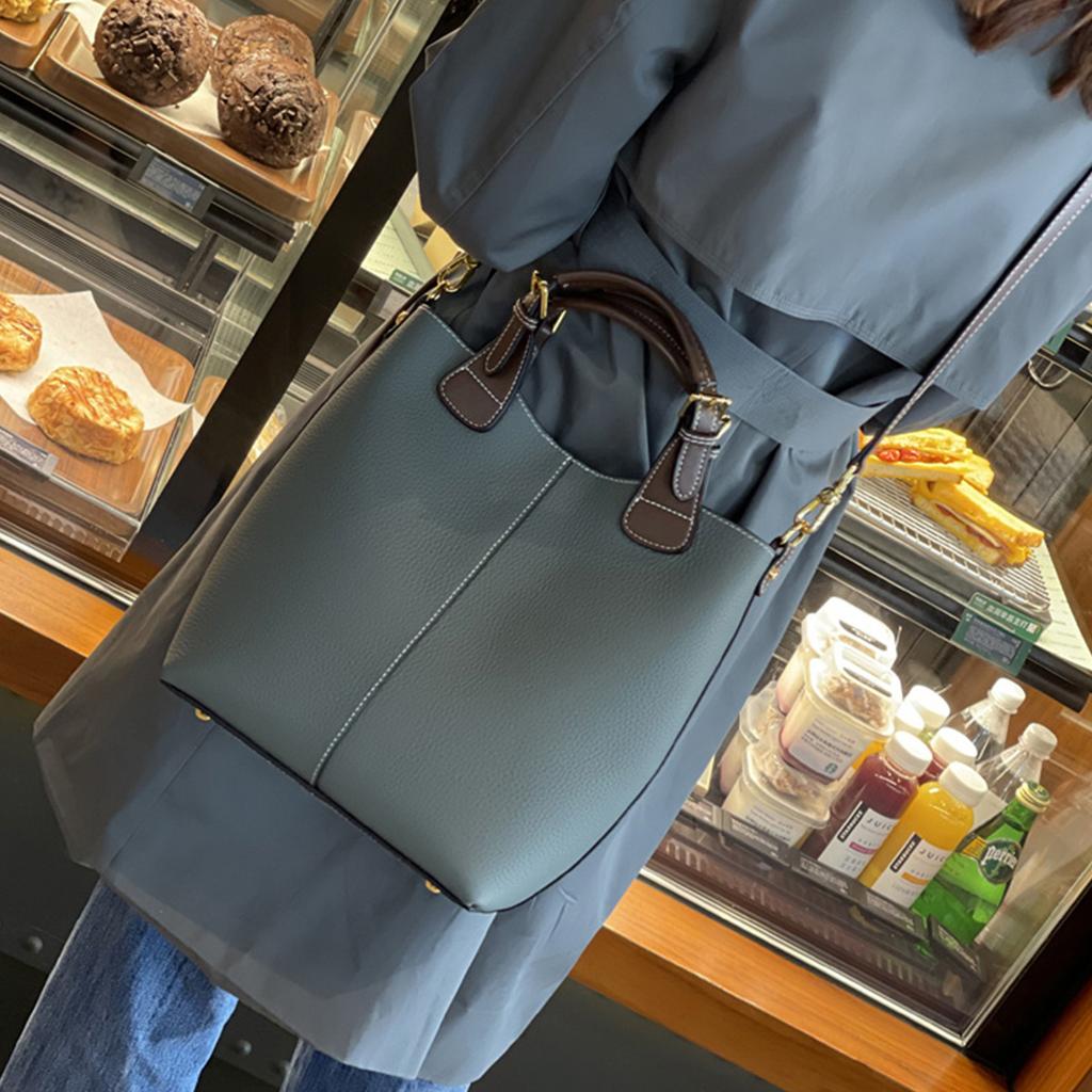 2025 New Women's Bag Crossbody Bucket Bag Autumn Winter Large Capacity Genuine Leather Shoulder Handbag Tote Bag