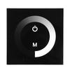 Wall Mounted Single Color LED Touch Panel Controller Dimmer Switch for LED Strip Light Black