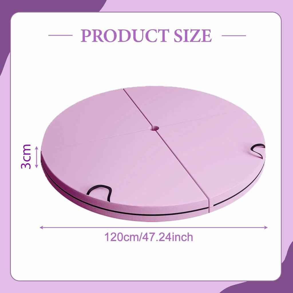 Pole Dance Mat Folding Versatile Portable Floor Protection Convenient Crash Mat Pole Padding Crash Pad for Indoor Outdoor