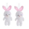 10Pcs Stuffed Little Rabbit Plush Toy Keyring Easter Party Bunny Plush Dolls  Holiday Gift