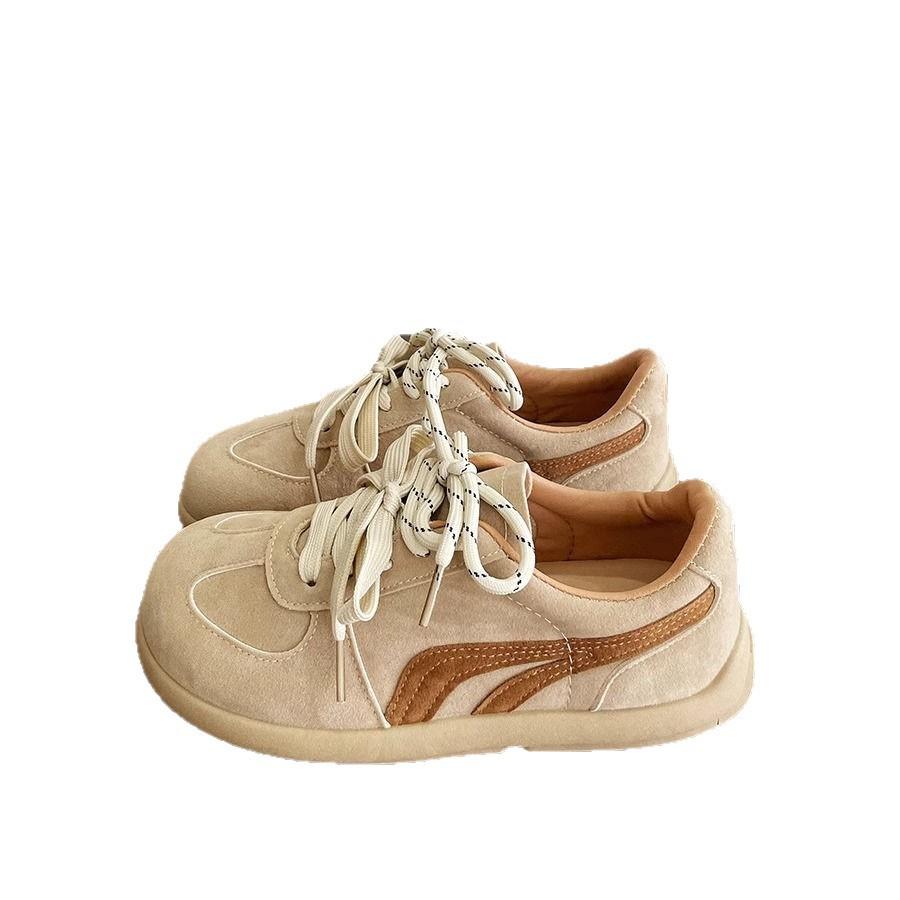 Dexun Shoes Women's 2025 New Super Fire Korean Tide Fashion Versatile Soft Sole Comfortable Retro Not Tired Feet Women's Shoes Casual Shoes