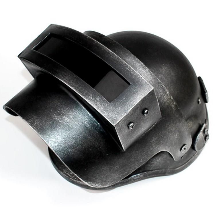 Premium Game Mask For Adult Role Play Featuring Silvery Chicken Dinner Helmet Design