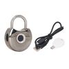 Intelligent Fingerprint Padlock with USB Key Black Waterproof Dustproof Smart Fingerprint Lock