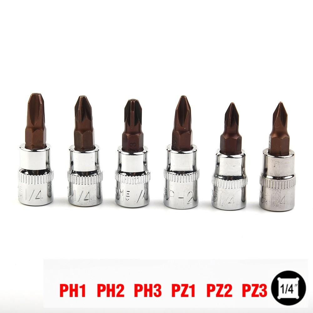 Screwdriver Bit Bit 38mm 6pcs Chrome Vanadium Steel