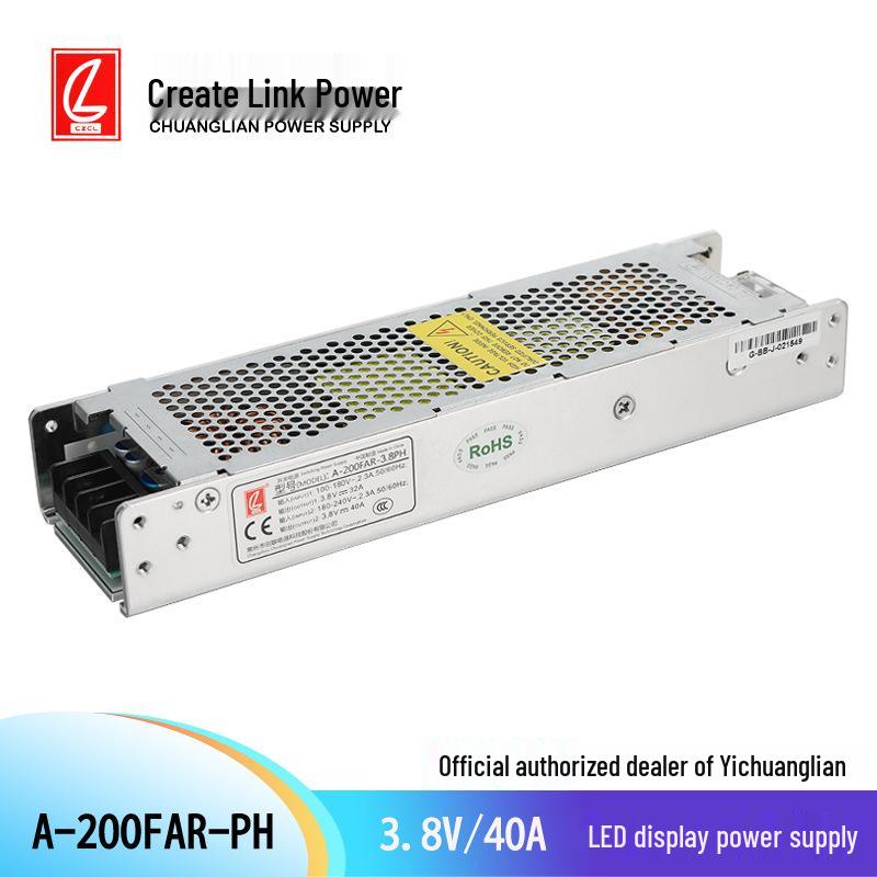 Chuanglian 3.8V 200W LED Power Supply with PFC Function - A-200FAR Authentic Product