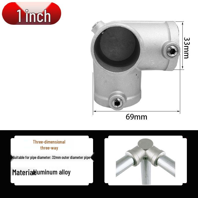 20/25/32mm Stahlrohrverbinder: Verzinkter 6-Punkt Rundbogen-Verbindungsbefestiger