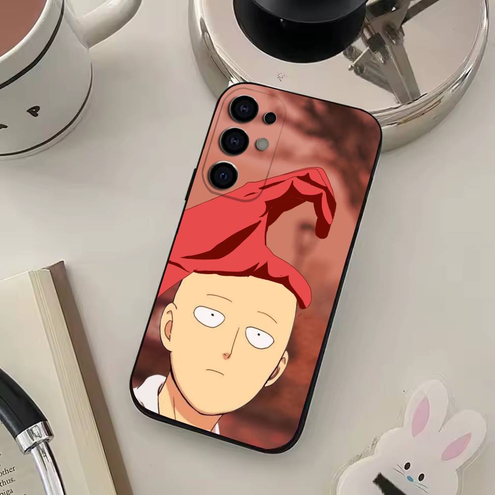 One P-Punch Anime S-Saitama M-Man Phone Case Silicone Soft For Samsung S25,S24,S21,S22,S23,S30,Ultra,S20,Plus,Fe,Lite