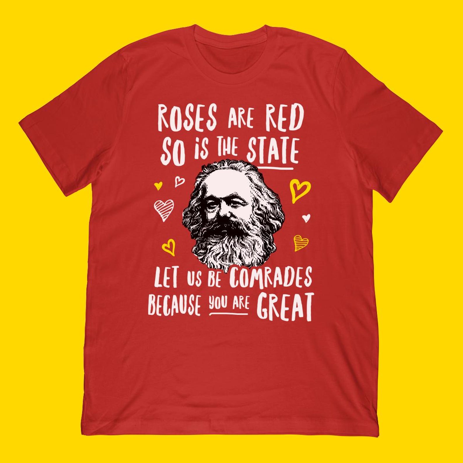 Karl Marx Valentines T-Shirt L
