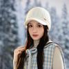 Hat Women's Fleece Thickened Knitted Cap Autumn and Winter Outdoor Fashion Windproof Warm Hat