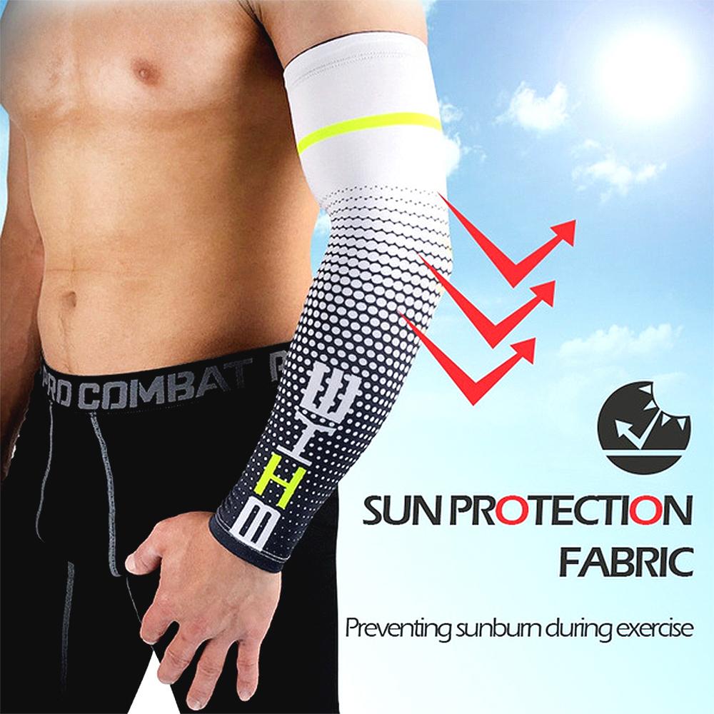 1 Pair Cool Men Sports Cycling Running Bicycle UV Sun Protection Cuff Cover Protective Arm Sleeve Women Bike Arm Warmers Sleeves