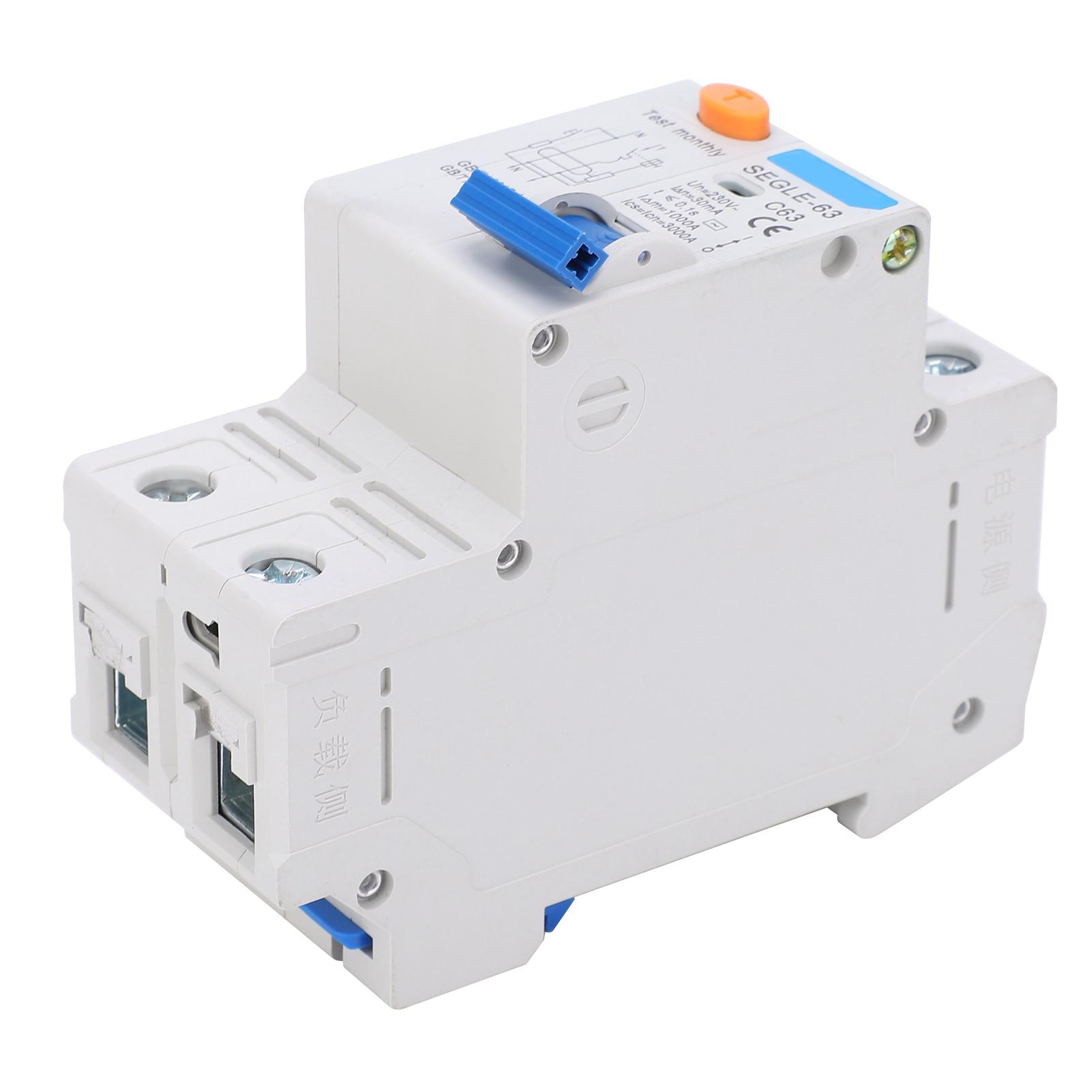

Circuit Breaker Small Plastic Household Air Switch DIN Rail Installation SEGLE‑63 C63