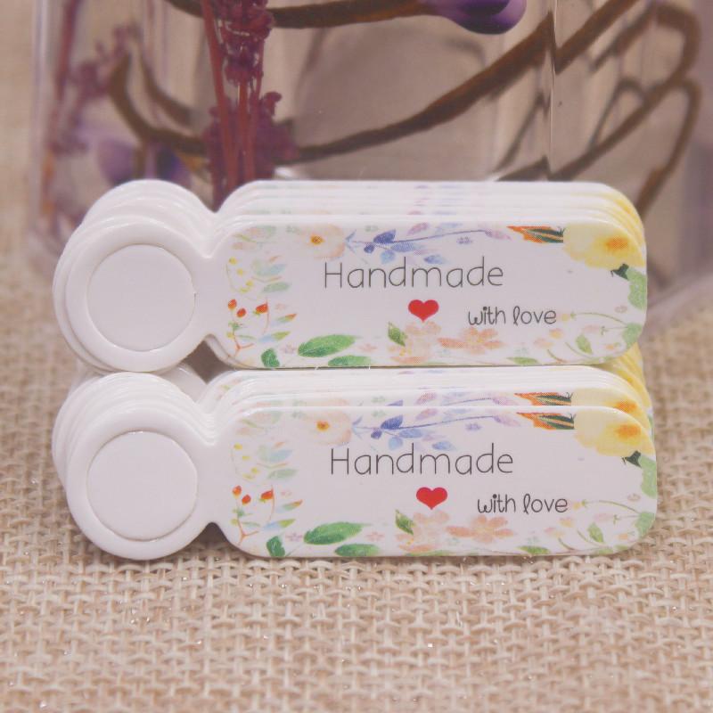 

5 * 1,30 см 100 штук свадебных бирок, ручная работа с подарками с любовью, свадебные бирки/коробки/конфеты 100tag