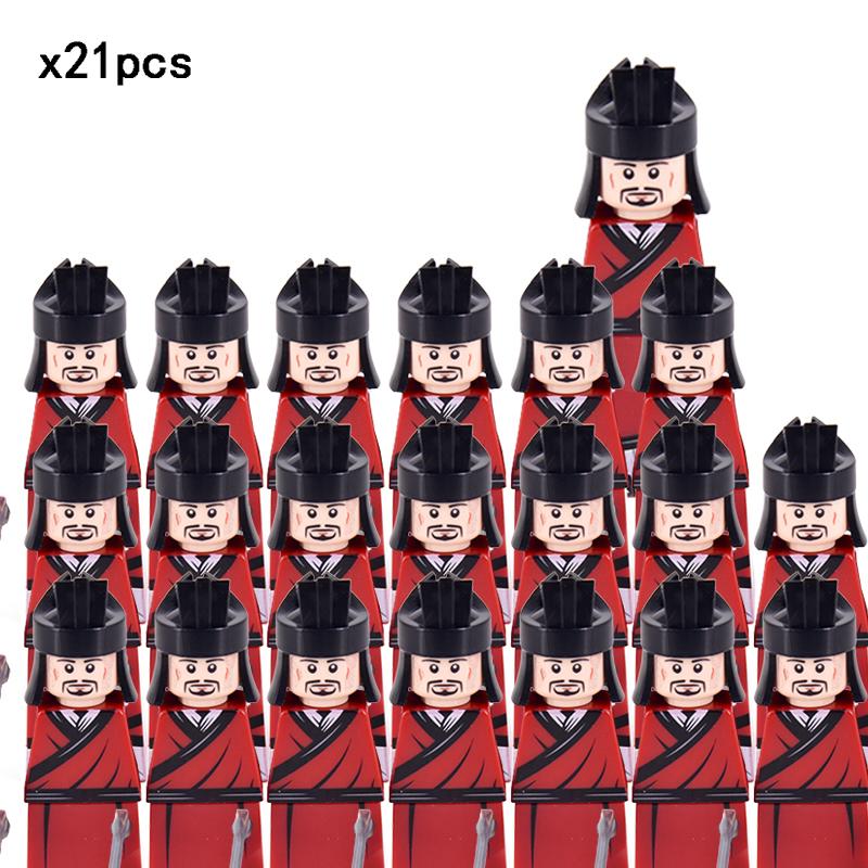 Ming Dynasty Soldiers Weapons Action Figure Accessories Helmet Armor Medieval Building Blocks Bricks Toys For Children Gifts