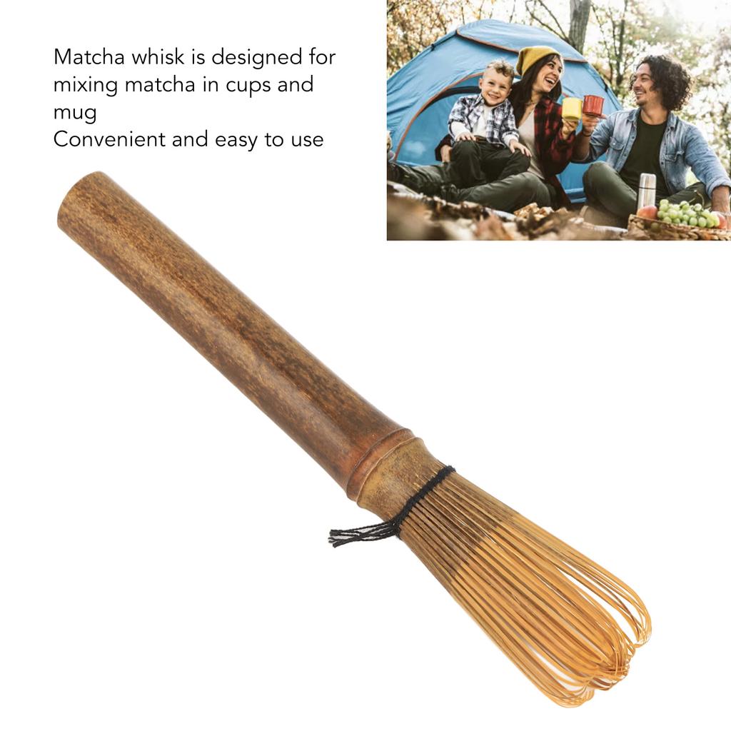 Bamboo Matcha Whisk Holder Outdoor Camping Matcha Tea Whisk Set Bamboo Tea Stick Useful Brush Tool Kitchen Accessories