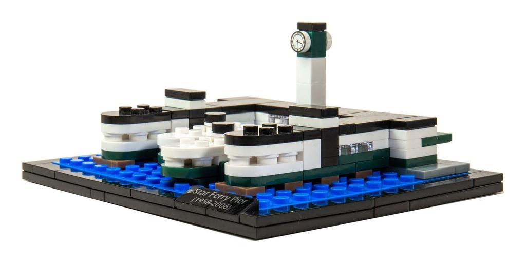 Tiny Block B02 Hong Kong Star Ferry Terminal Diorama Building Blocks, 170 Pieces