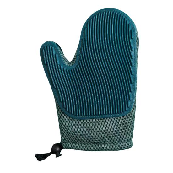 Pet Hair Remover Glove Double-Sided Reusable Hair Removal for Clothing Furniture Carpets Silicone Cat Dog Grooming Mitt for Bathing Massage Shedding