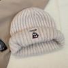 Hat Female winter knitted hat Big head circumference Cute penguin wool hat Show a small face Cold-proof warm windproof cold hat Versatile