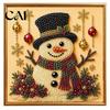 Holiday DIY Projects for Family Christmas Faux Pearl Painting Art Kit with Frame, Santa Decorative Wall Making Beads Craft Adults Beginner,