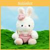 Plush Rabbit Hat Toy Cute Stuffed Animal Doll Cartoon Children Gift Birthday