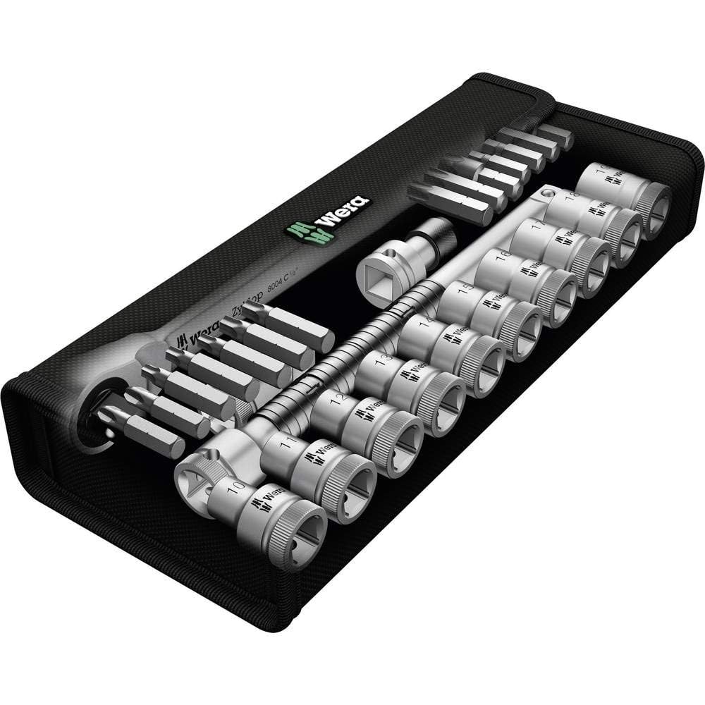 Wera 8100SC8 Cyclop Ratchet Metal Set 1/2 Inch 004078